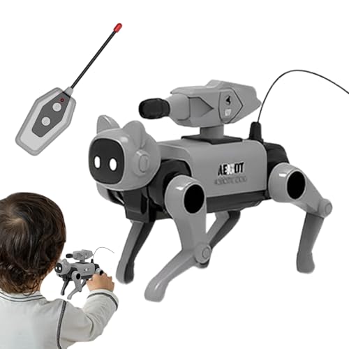 Generico Cane Robot | Intelligente Interattivo Robottino Cane Passeggio Animali Domestici | Gioco da Costruire per Bambini Giorno Compleanno Ragazzi Ragazze | Casa Giardino Viaggio Interno Scuola