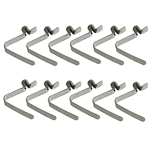 UP100 50 Pieces 4mm Stainless Steel Button Clips Snap Spring for Wet Environments with Elastic Requirements Awning Camping Caravan Telescopic Tube Positioning