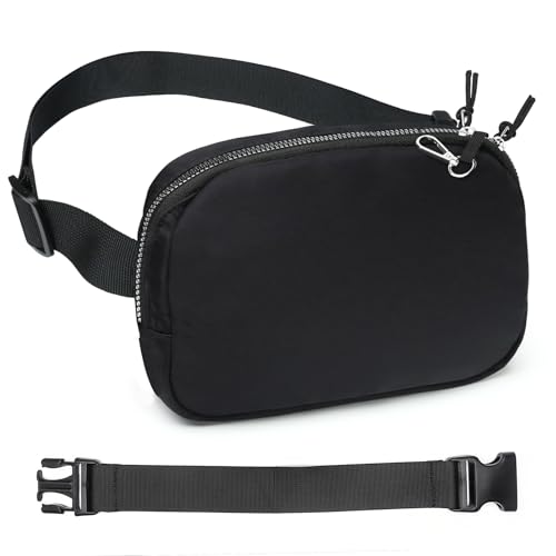 2 Way Zipper Mini Belt Bag for Women, RFID Small...