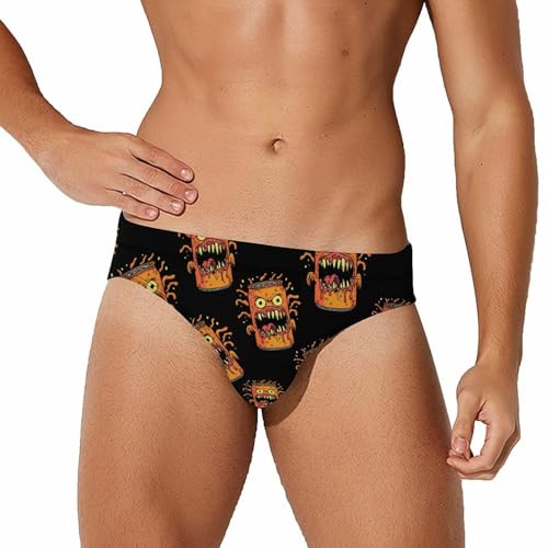 Vulgar Can Mens Swim Briefs Bikini Sexy Low Rise Trunks Swimsuit Bathing Suit Beach