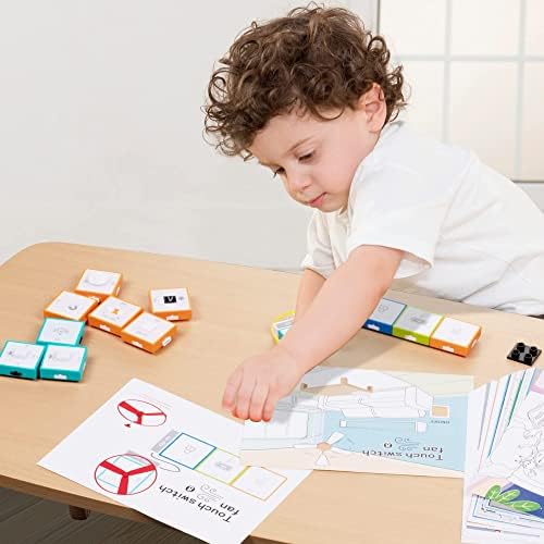 Instructional Studying Science Toys Constructing Blocks Stem Package for Children Logic Considering Coaching Studying Electronics and Programming Contains 16 STEM modules, 20 AB Scene Picture Albums Ages 8-12 4 41uJiRL+qGL. AC