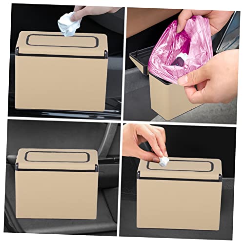 Poubelle pour voiture avec couvercle compacte ULTECHNOVO pour véhicule maison et bureau