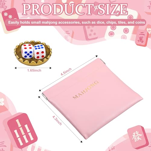Set Mahjong con bolsa magnética y dados miniatura 2