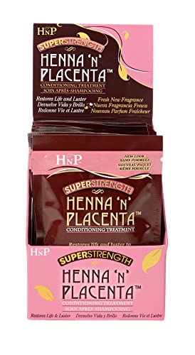 Henna N Placenta Super Strength Deep Conditioner Packet (2oz Pack of 12)