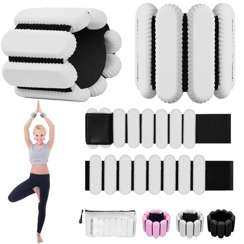 Image of Ankle Weights for Women and Men, Adjustable Wrist Weighted Training Bracelet for Home Gym Workout, Strength Training Walkin Running, Foot weights for exercise,2pc on Set