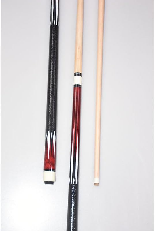 Miniatura 2 de TGA Sports - Tacos de billar de 58 pulgadas, 2 tacos de billar de 0.512 in, punta dura, juego de 2 tacos de arce canadiense