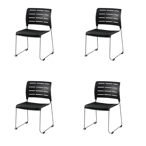 NAIKI �i�C�L �X�^�b�L���O�`�F�A ��c�p�֎q 4�r�Z�b�g �@�l���� �X���A ���p�b�h�t�^�C�v �u���b�N�t���[�� �u���b�N E431-M1-BK