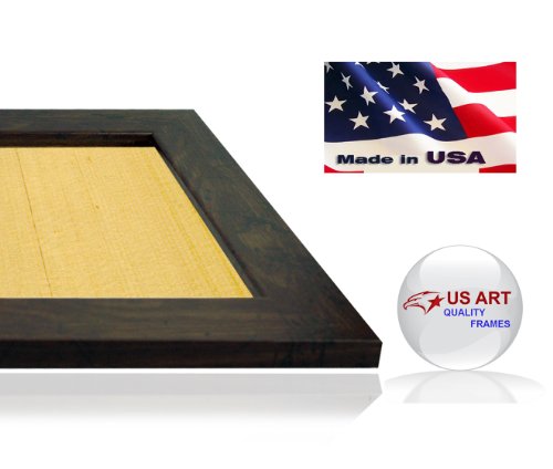 Us Art 12X36 Distressed Mohagany Dark Brown Faux Finish Picture Poster Photo Frame Wood Composite 1.5 In Moulding #TOP4