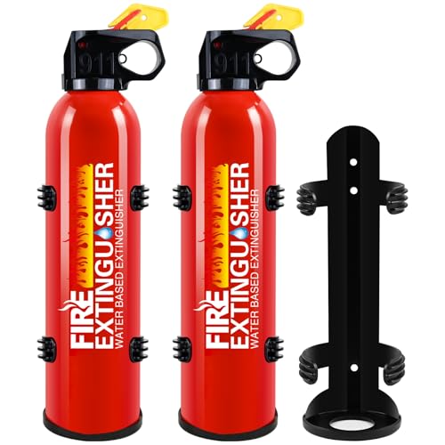 Image of Fire Extinguisher for Home, 2 Pack Car Fire Extinguishers with Mount | 8 in 1 Portable Kitchen Fire Extinguishers for A, B, C, K Category, 620ml Mini Fire Extinguisher for Car Truck Boat