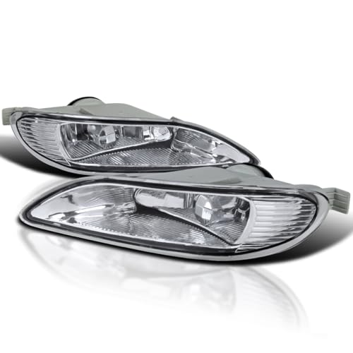 Spec-D Tuning Clear Lens Fog Lights + HB4(9006) Bulbs + Switch Included Compatible with 2005-2008 Toyota Corolla L+R Pair Assembly