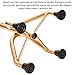 Quad Crutches Tips for Walking & Standing Stick Cane Replacement, Extra Stability, Rubber, 4 Pcs (1/2