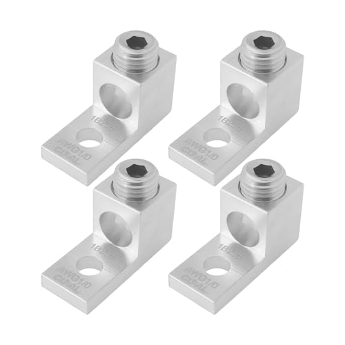 Cosse mécanique en aluminium double trou 2/0-14AWG M12 pour raccordement électrique 37mm