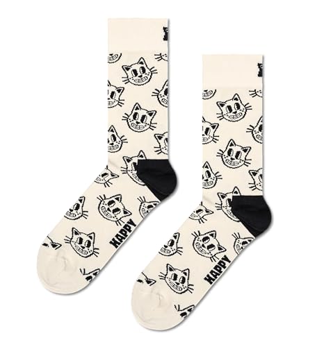 Happy Socks Unisex Cat Multi-coloured 7-11 UK
