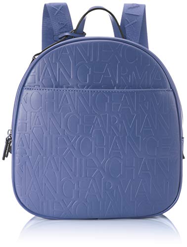 Preisvergleich Produktbild Armani Exchange Damen Liz - Backpack Rucksack, Blau (Denim-Denim), 28x8x26 cm
