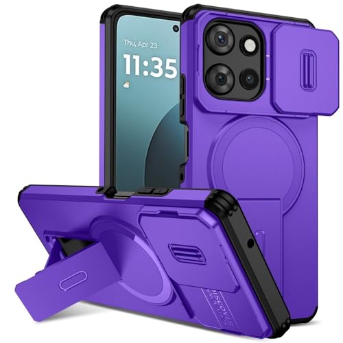 Coque Motorola G Stylus 2025 5G silicone violet protégeant l'objectif des chutes