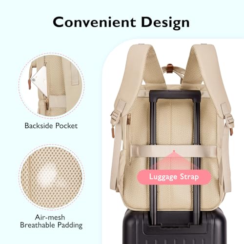 mommore Diaper Bag Backpack Champagne