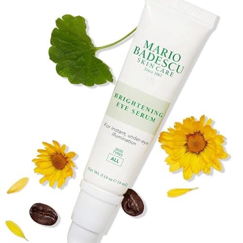 Image of Mario Badescu Eye Cream for Dark Circles and Puffiness - Hyaluronic, Caffeine or Glycolic - Hydrating, Firming and Anti Aging Overnight Under Eye Care Treatment for Fine Lines and Wrinkles