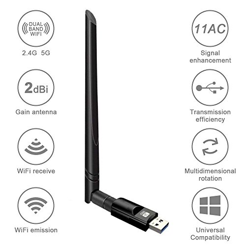 Redes, Wireless adaptador wifi pc escritorio Marca CARYWON (2)