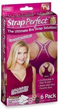 The Ultimate Bra Strap Solution Eliminate Falling Bra Straps - Cleavage Control - Set of 6