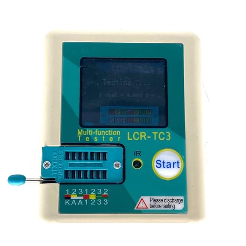 Image of LCR-TC3 Multi Function Transistor Tester Diode Triode Capacitor Resistor LCD Display Test Meter, white.