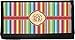 Retro Vertical Stripes Canvas Checkbook Cover (Personalized)