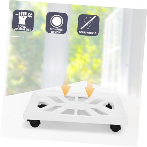 Soporte para CPU bajo escritorio SHOWERORO con ruedas, soporte para torre de PC para alfombra, diseño elegante, elevador para CPU para uso en oficina en casa, movilidad fácil miniatura 3