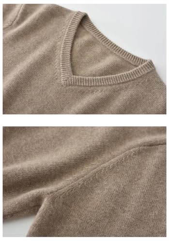 Bollrllr 2024 Spring Men's V-Neck Cashmere Pullover Sweater Autumn Warm Stretch Fashion Sweater4