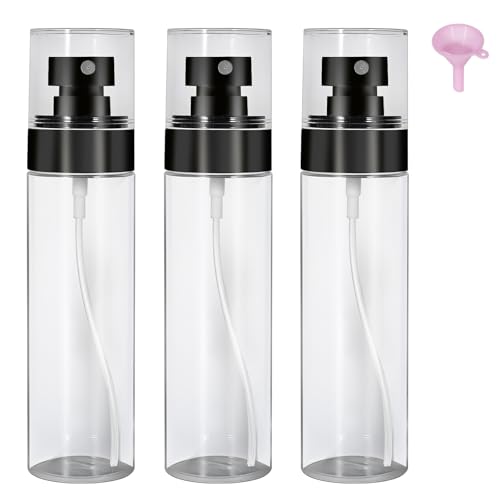 SEPVEL 100ml Spray Bottles 3 Pack Mist Travel Bottles Set for Hair Skincare Plants Cleaning with Ultra Fine Continuous Spray Bottle and Dust Cap Travel Bottle