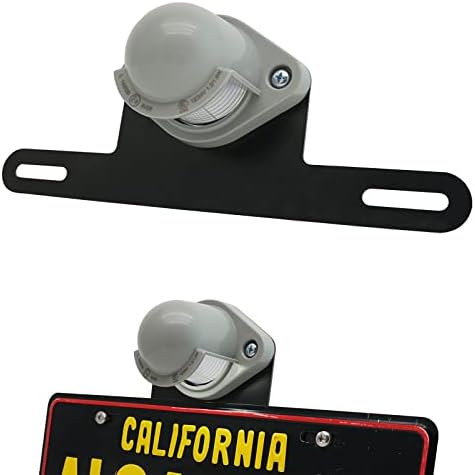 DUNTUO LED License Plate Light [+Bracket Mount] Number plate lamp Trailer Light Waterproof 12V/24V DC License Tag Lights for RV Trucks UTV ATV Trailer Boat Lorry