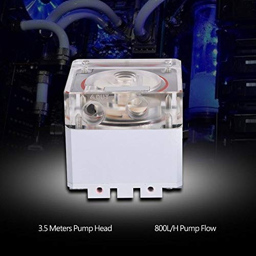 Richer-R CPU Water Cooling Pump, 3.5m Head, 800L/H Flow, 3000RPM, PC Compatible, Desktop, White - Image 4