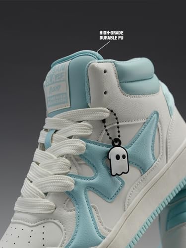Image of The Souled Store UBZ Ascend: Men and Boys High Top Sneakers | Colourblocked Trainer with Durable PU, Padded Collar & Superior Grip Outsole