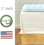 Airflow Foam Mattress Topper, Egg Crate Foam Pad, Hospital Mattress Pad and Bed Topper for Support, Pressure Relief and Weight Distribution, Hospital Size Mattress, 2x33x72 Made in USA by Foam Global