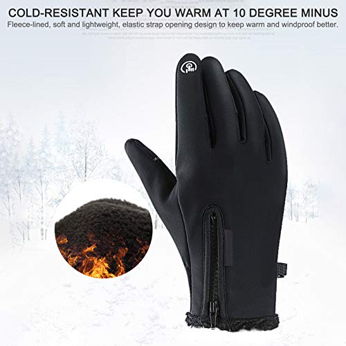 pedkit Luvas quentes de inverno Velo à prova de vento e tela sensível ao toque à prova d'água espor