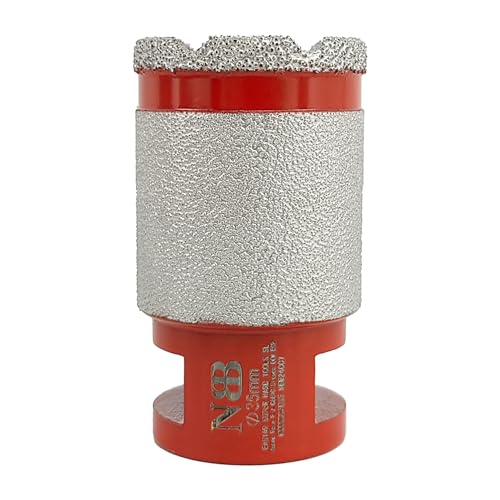 NBB Broca de diamante con M14 Fresa de fresado de diamante broca de chaflán para taladrar ampliar y dar forma al porcelana azulejos cerámica baldosas granito mármol en seco/húmedo 2 en 1 (1, 35mm)