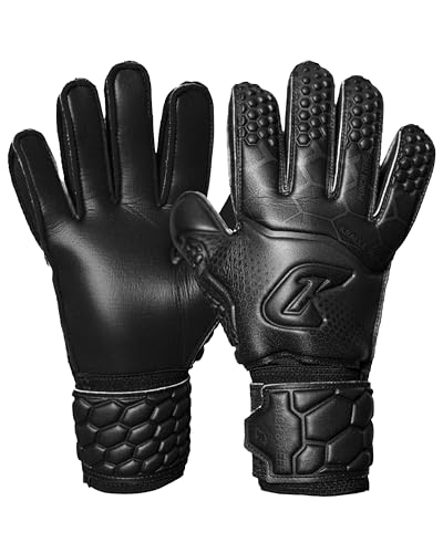 CATCH & KEEP Torwarthandschuhe Kinder Größe 7 - Kralle Junior Pro 3.0 mit Dragon Grip - Fußballhandschuhe mit Extra Daumenstütze, Handgelenksbandage & Punching Zone