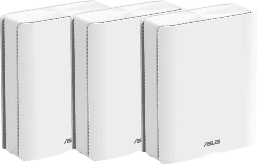 ASUS ZenWiFi BT10 Tri-band WiFi 7 Mesh, 18 Gbps, 8400 sq.ft (3pk), Dual 10G Ports, Security and Parental Controls, Smart Home Master SSIDs, 4G & 5G Mobile Tethering