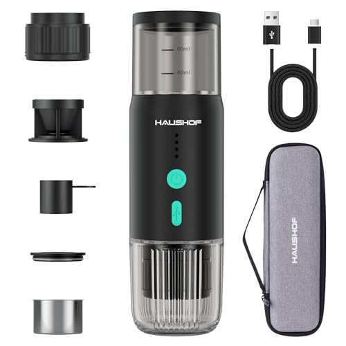 HAUSHOF Portable Electric Espresso...