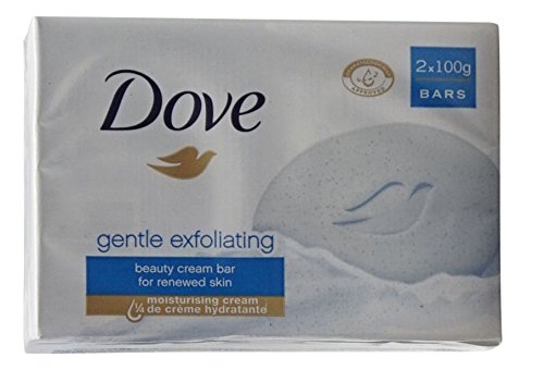 "Gentle Exfoliating" Moisturizing Beauty Cream Bar 3.5 Ounces (100g) Bars (Pack of 2)
