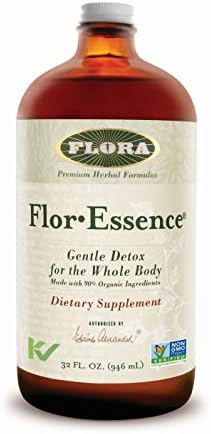 FLORA - FlorEssence Liquid Tea, Gentle Detox & Cleanse, All-Natural, 32 Fl Oz