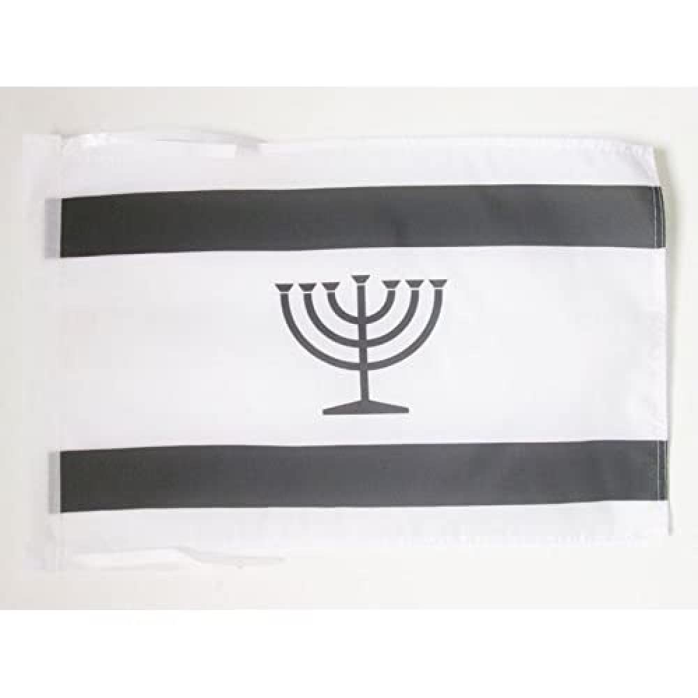 AZ FLAG, Yiddish Flag, 18'' x 12'', 100% Polyester Judaism Small Banner with Two Cords, Fade Resistant, Vivid Colors