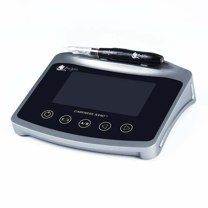 BeautyPros X1 Tattoo Kit, Microblading Tattoo Machine With Rechargeable Battery, Premium Permanent Makeup Machine With Microblading Needles for Eyes, Lips & Brow Mapping, Tattoo Rotary Machine - Black