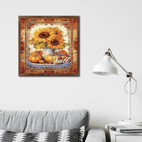 Panneau bois Hello Fall décoration automne chic pour maison - 5
