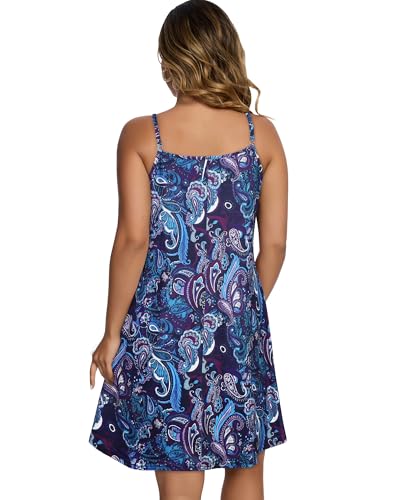 Image of JOELLYUS Womens Spaghetti Strap Dress Summer Dresses Beach Cover Ups Casual Sundresses with Pockets 2026