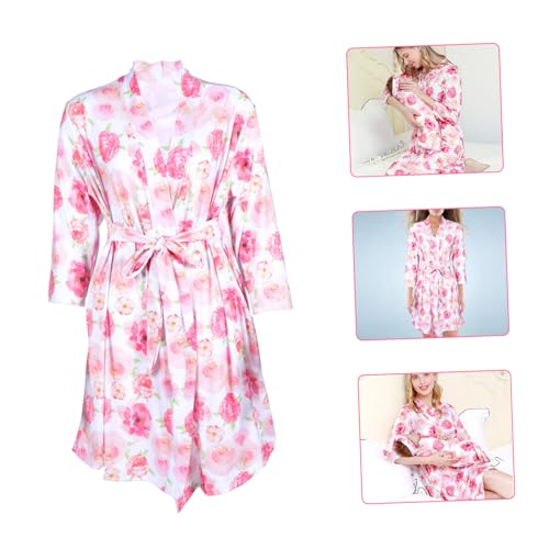 Peignoir de maternité avec bandeau et couverture de naissance assortis