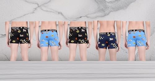 Image of Men's Nylon Stretch Printed Trunk | Ultra-Soft, Breathable Innerwear for Men | Stylish & Supportive Fit
