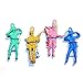 Dazzling Toys Vinyl Paratroopers Pack of 72 Assorted Colors Mini Parachute Figures 2 Inches Great for Party Favors Decoration Gag Fillers