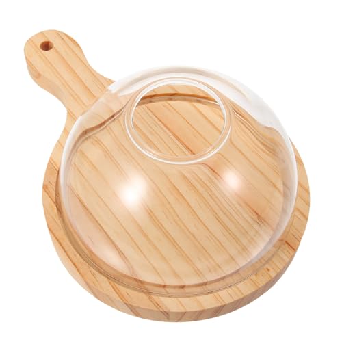 Cabilock vajilla para cubierta de cúpula de cúpula clara cubierta de al aire libre cúpula de pastel cubierta transparente para alimentos domo para comida Vidrio