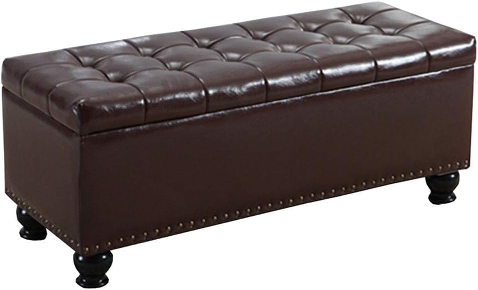 Pouf pouf change banc à chaussures marron multifonction