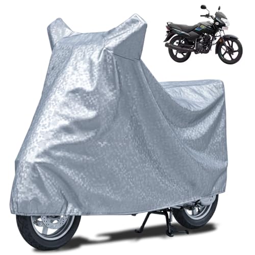 Image of FABTEC Waterproof Bike Body Cover Compatible with Tvs Sport, A2 (Silver)