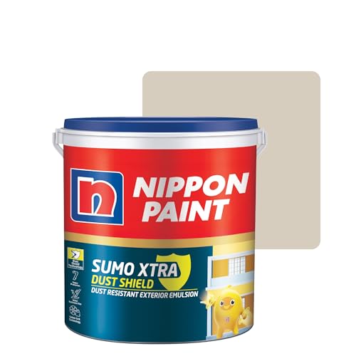 Image of Nippon Paint Sumo Xtra Dust Shield Exterior Emulsion (20L, Spaniel Puppy) - Dirt Pickup Resistant, Colour-Lock, Water Resistant, Low VOC Wall Paint for Exterior Masonry Surfaces - 20 Litre